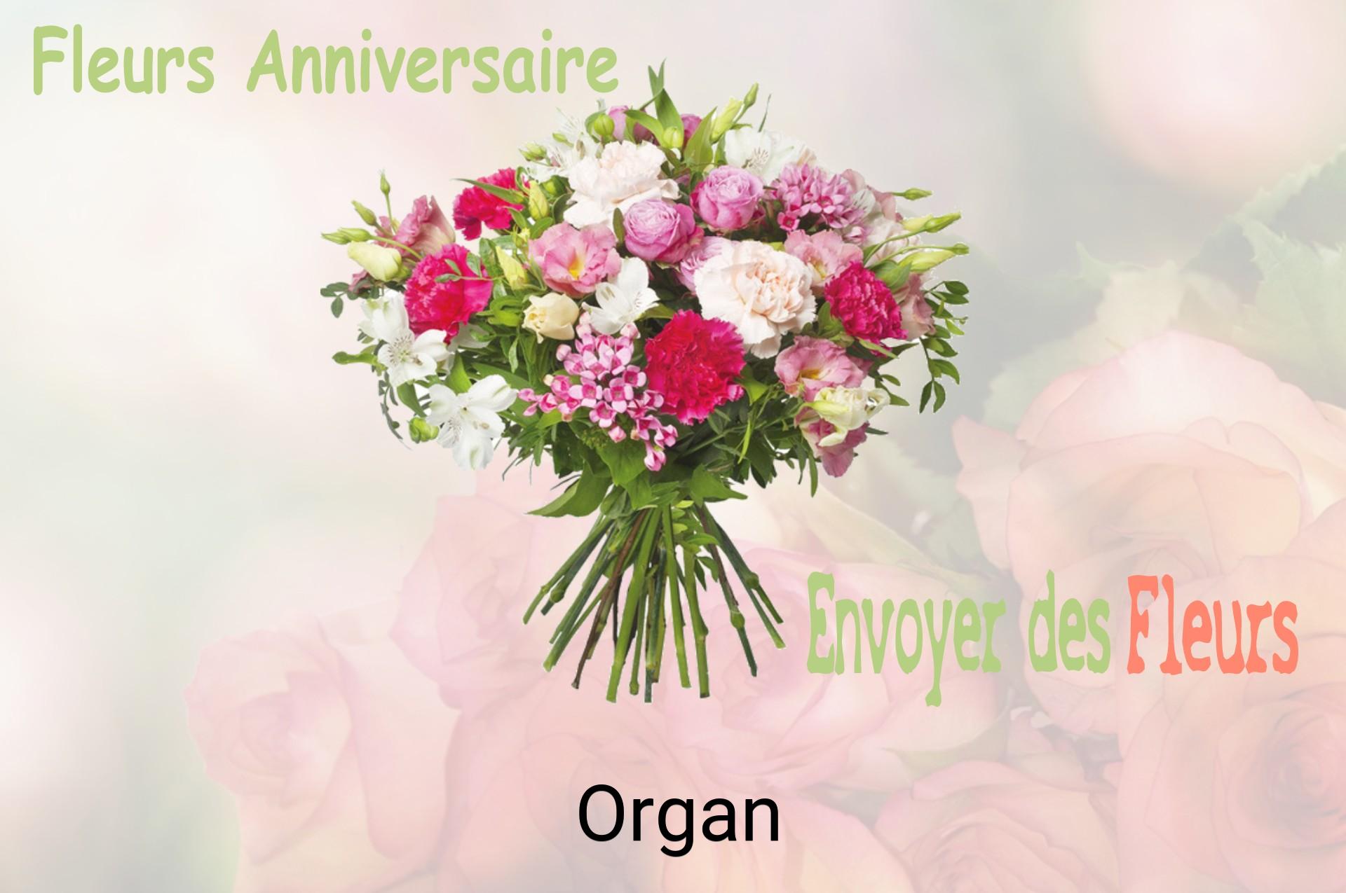 Bouquet de fleurs d’anniversaire livré à Organ